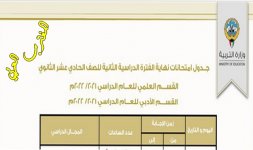 جدول اختبارات الحادي عشر الكويت 2022.jpg جدول اختبارات الحادي عشر الكويت 2022.jpg